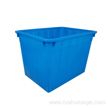 800*580*610 mm Blue aquatic stackable crate